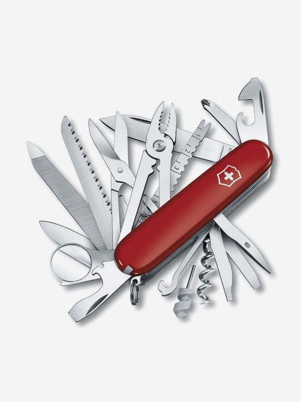 Нож складной Victorinox SwissChamp, 91 мм, 33 функции арт. 1.6795 красный цвет — купить за 13592 руб. со скидкой 26 %, отзывы в интернет-магазине Спортмастер