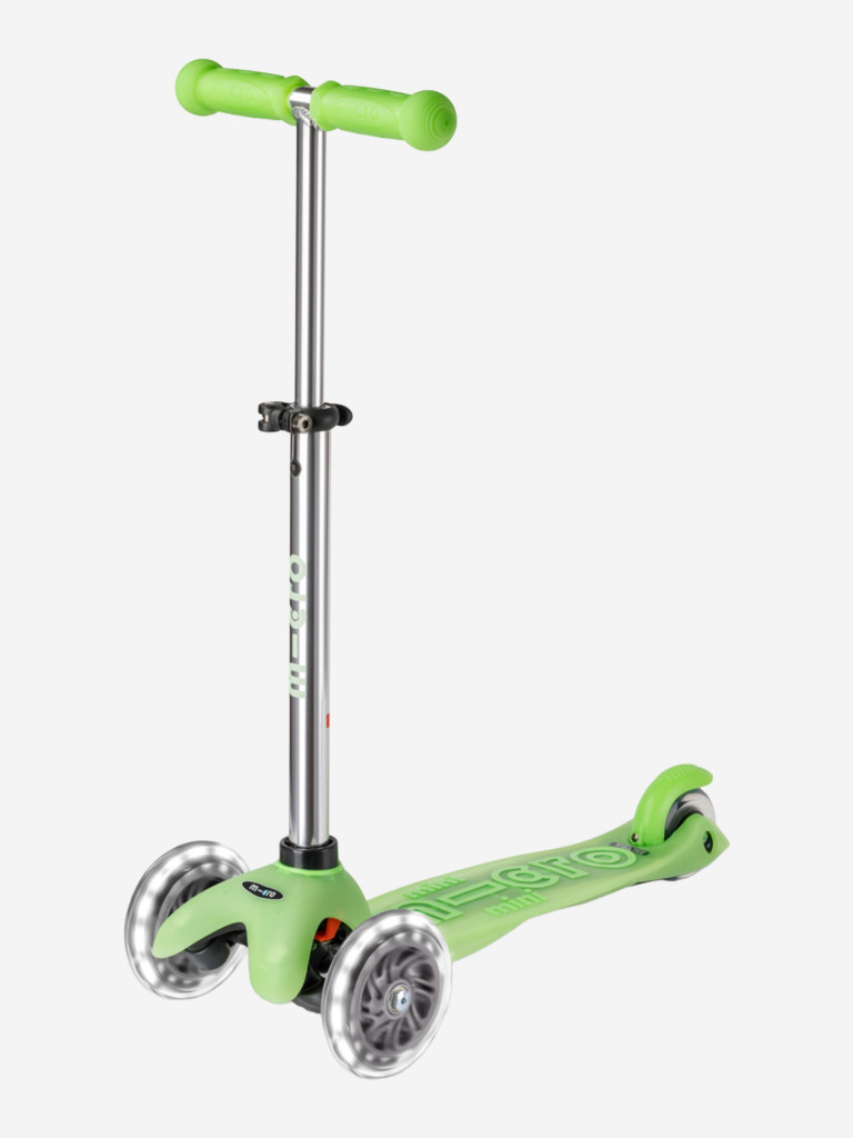 Самокат детский Micro Mini Deluxe Glow Plus LED, светится в темноте