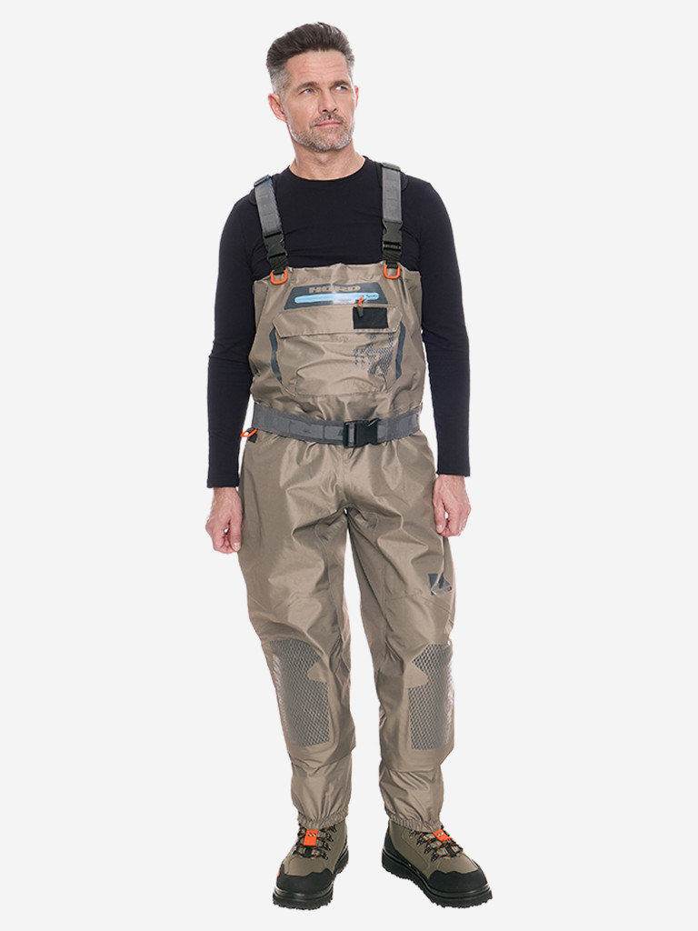 Мембранные вейдерсы Hord, мужские, водонепроницаемые, полиэстер, хаки