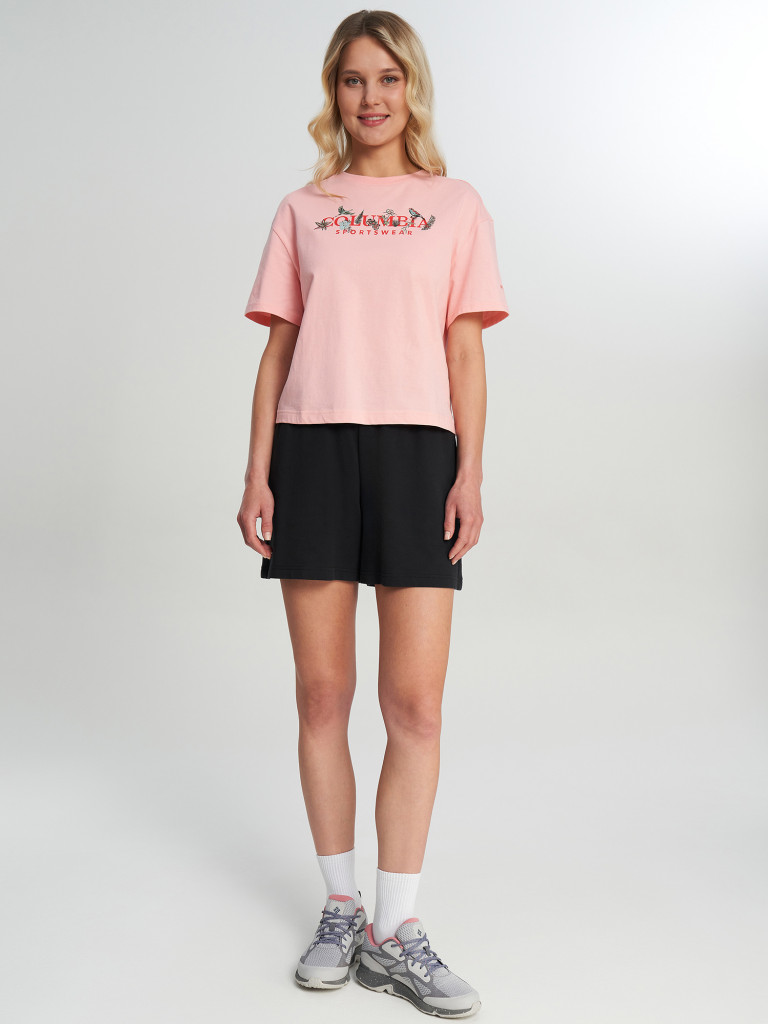 Футболка женская Columbia Rolling Bend Graphic Relaxed Crop SS