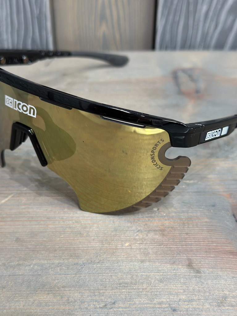 Очки спортивные Scicon AeroWing Lamon оправа Black Gloss линза SCNPP Multimirror Bronze