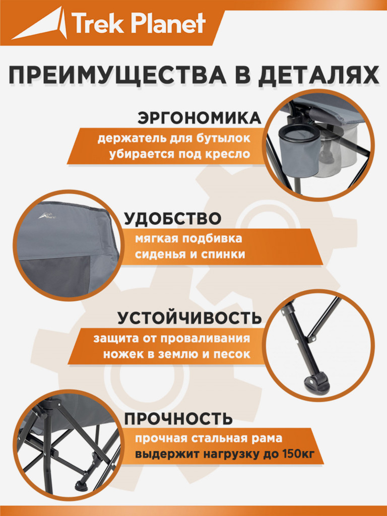 Складное кемпинговое кресло Trek Planet Callisto
