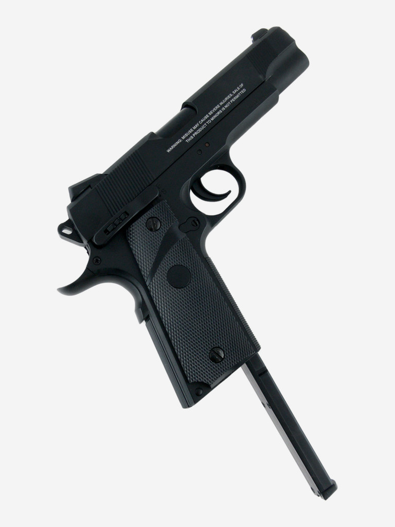 Пневматический Кольт 1911 Stalker пистолет газовый 4.5мм