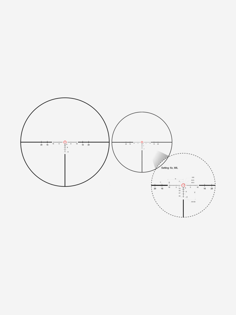 Прицел оптический Vector Optics Continental Tactical 1-6x, с подсветкой
