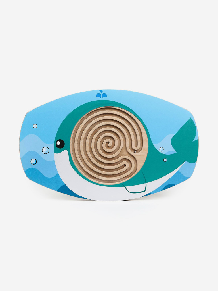 Доска балансировочная INDSPACE КИТ баланс борд на сфере с лабиринтом и закрытым шариком