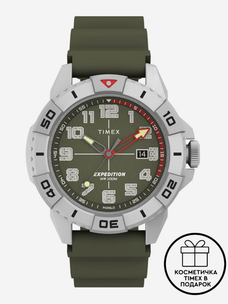 Спортивные часы TIMEX TW2V40700, Кварцевые, 42 мм, с подсветкой Indiglo