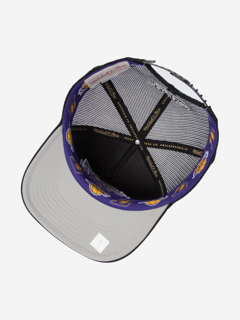 Бейсболка с сеточкой MITCHELL NESS HT11408-LALBLCK Los Angeles Lakers NBA (черный)