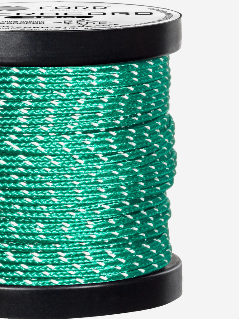 Микрокорд CORD катушка 30м светоотражающий (emerald green)