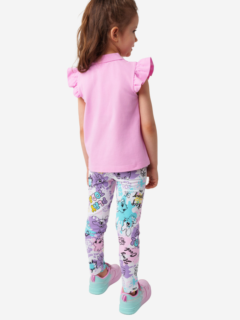 Легинсы для девочек, 2 пары в комплекте PlayToday