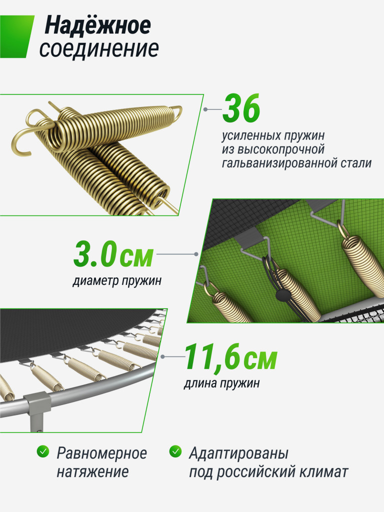 Батут каркасный UNIX Line Simple 6 ft Color с внутренней защитной сеткой, общий диаметр 183 см, до 100 кг