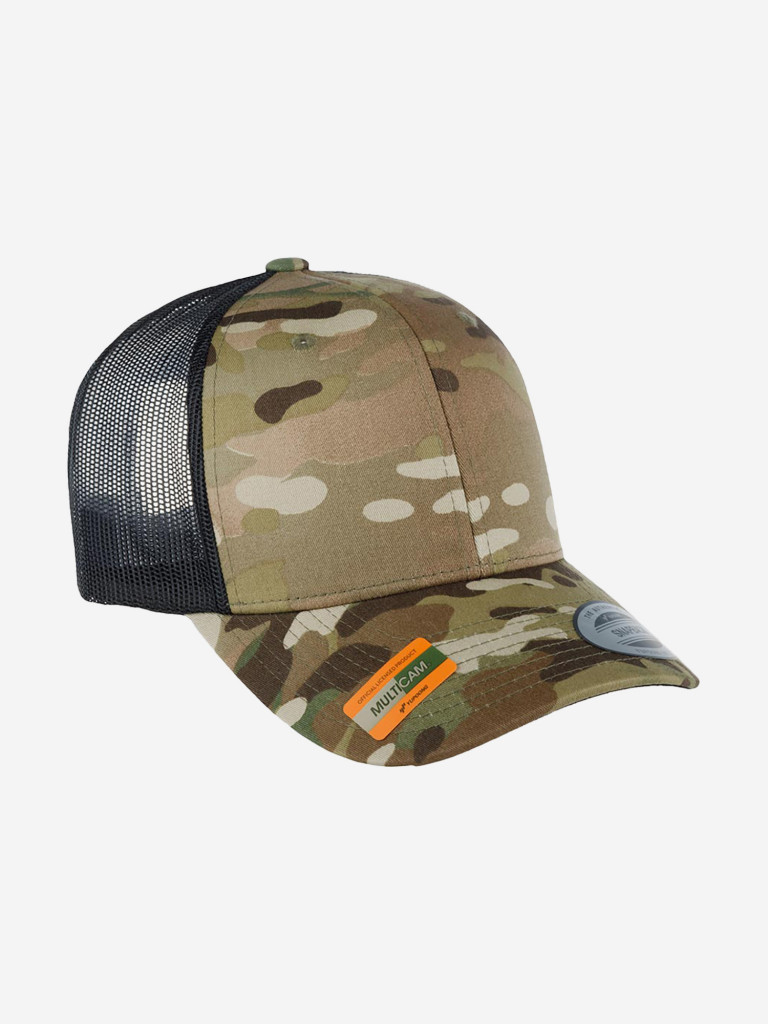 Бейсболка с сеточкой FLEXFIT 6606MC (оливковый)