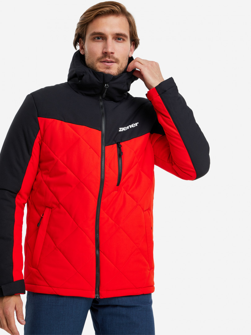 фото Куртка утепленная мужская ziener pafi, красный