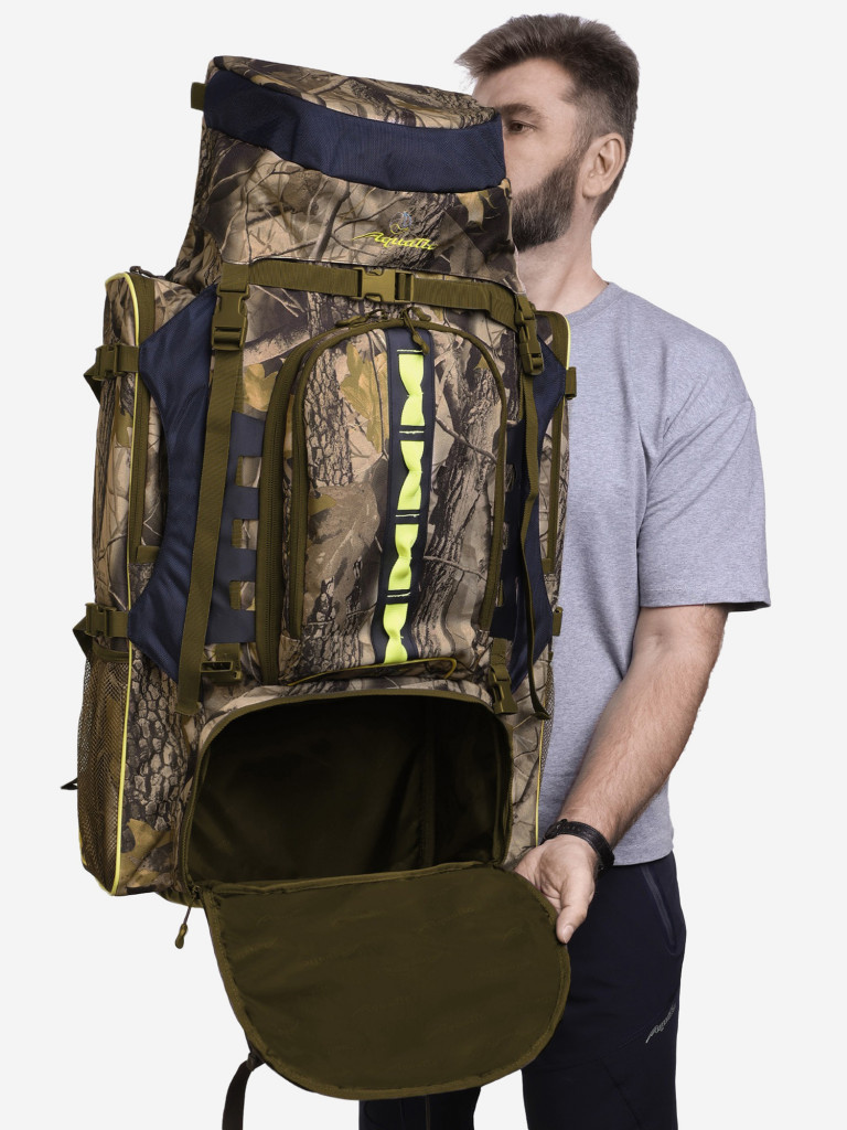 Рюкзак для рыбалки и охоты Aquatic РО-82, цвет: камуфляж, 82л