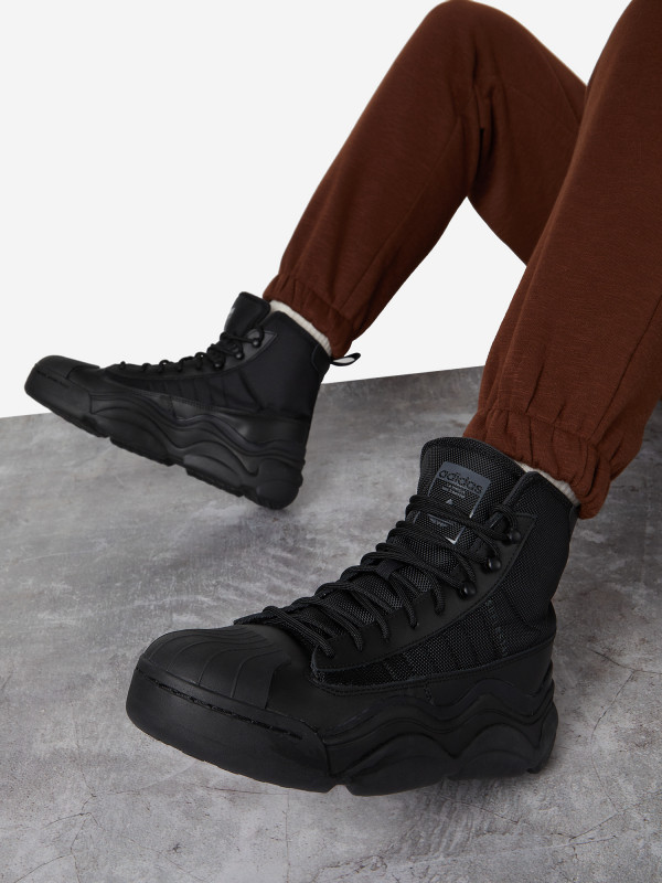 Кеды женские adidas Superstar Millencon Boot W арт. IG5320 черный цвет — купить за 9249 руб. со скидкой 50 %, отзывы в интернет-магазине Спортмастер