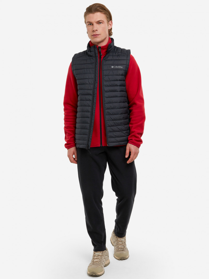 фото Жилет утепленный мужской columbia silver falls vest, черный