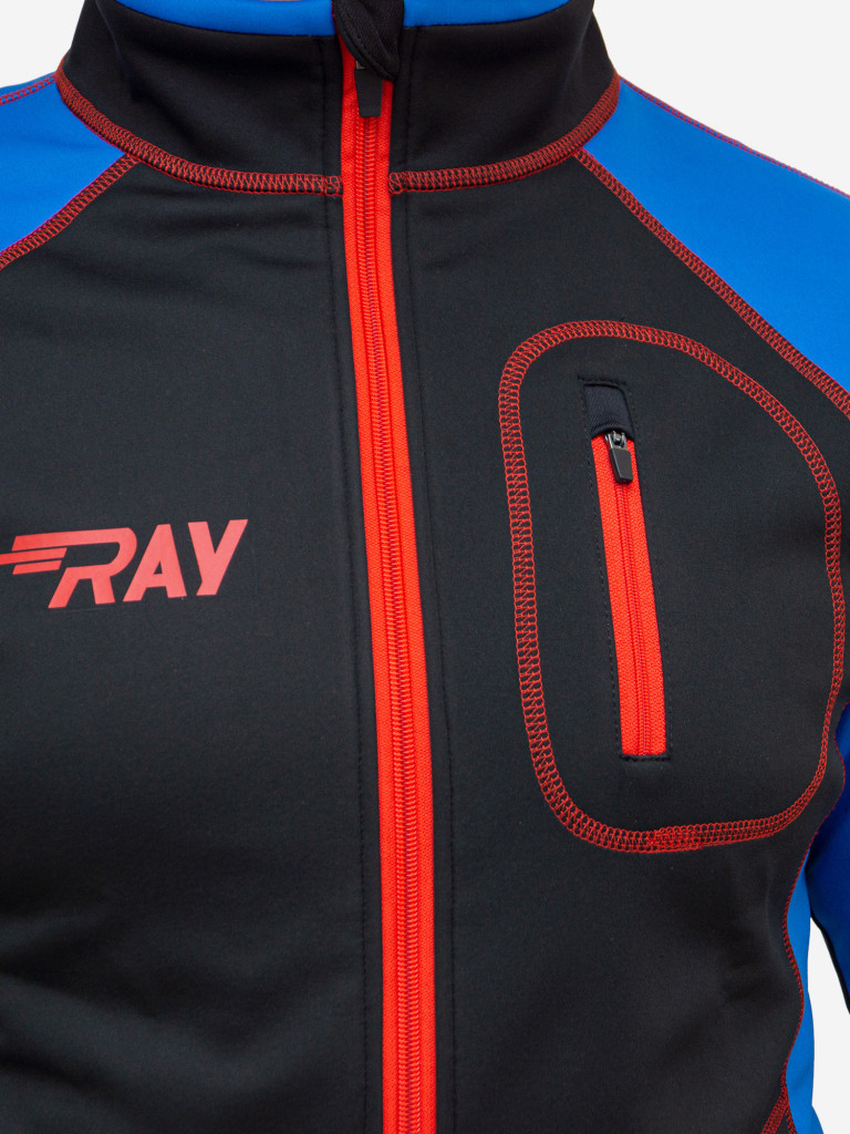 Куртка Мужская спортивная Софтшелл на флисе для бега RAY