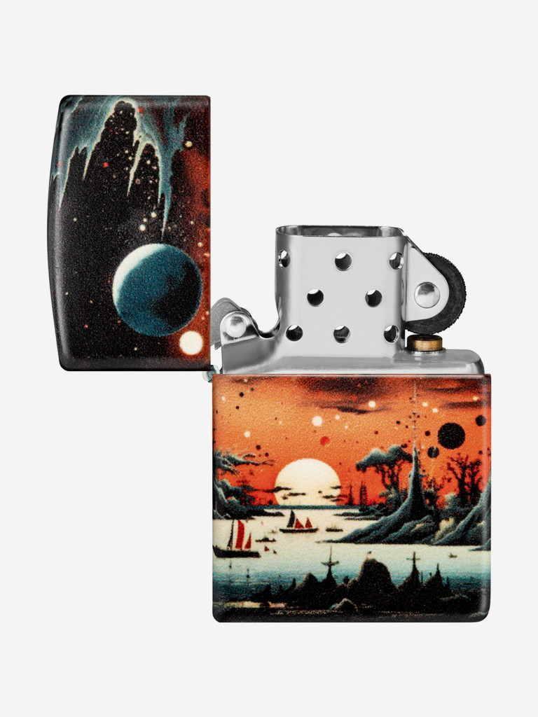Зажигалка бензиновая ветроустойчивая Zippo Galactic Landscape Design 540 Matte