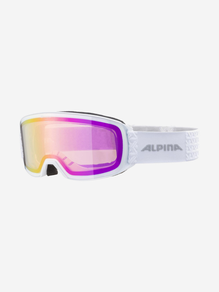 Горнолыжные очки Alpina Nakiska Q-Lite white matt/Q-Lite pink S1