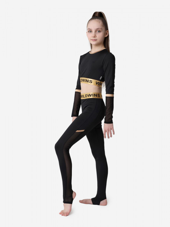 Легинсы для гимнастики для девочки WILDWINS