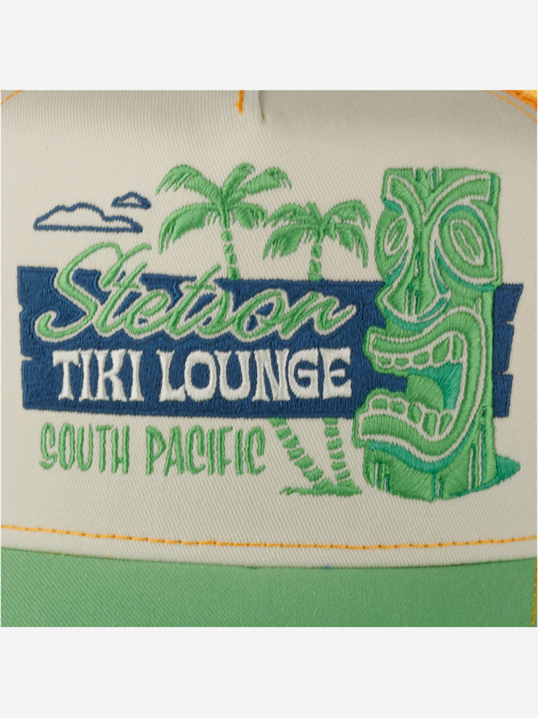 Бейсболка с сеточкой STETSON 7751195 TRUCKER CAP TIKI LOUNGE (зеленый)
