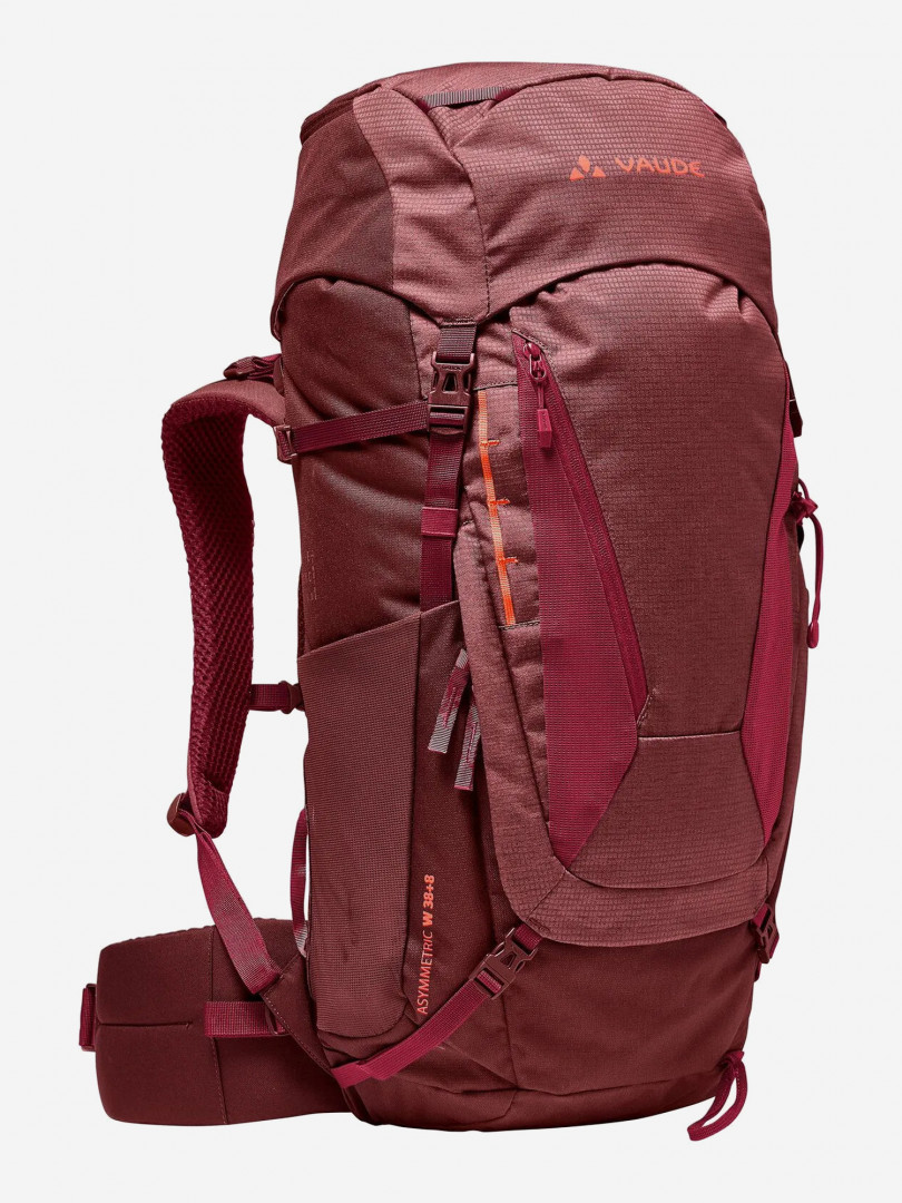 фото Рюкзак женский vaude asymmetric, 38+8 л, красный