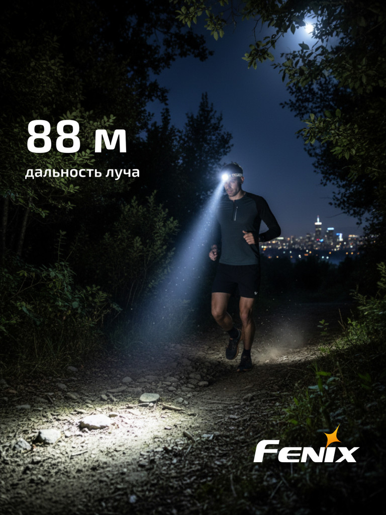 Фонарь Fenix налобный HM23 V2.0 Shade 300 люмен