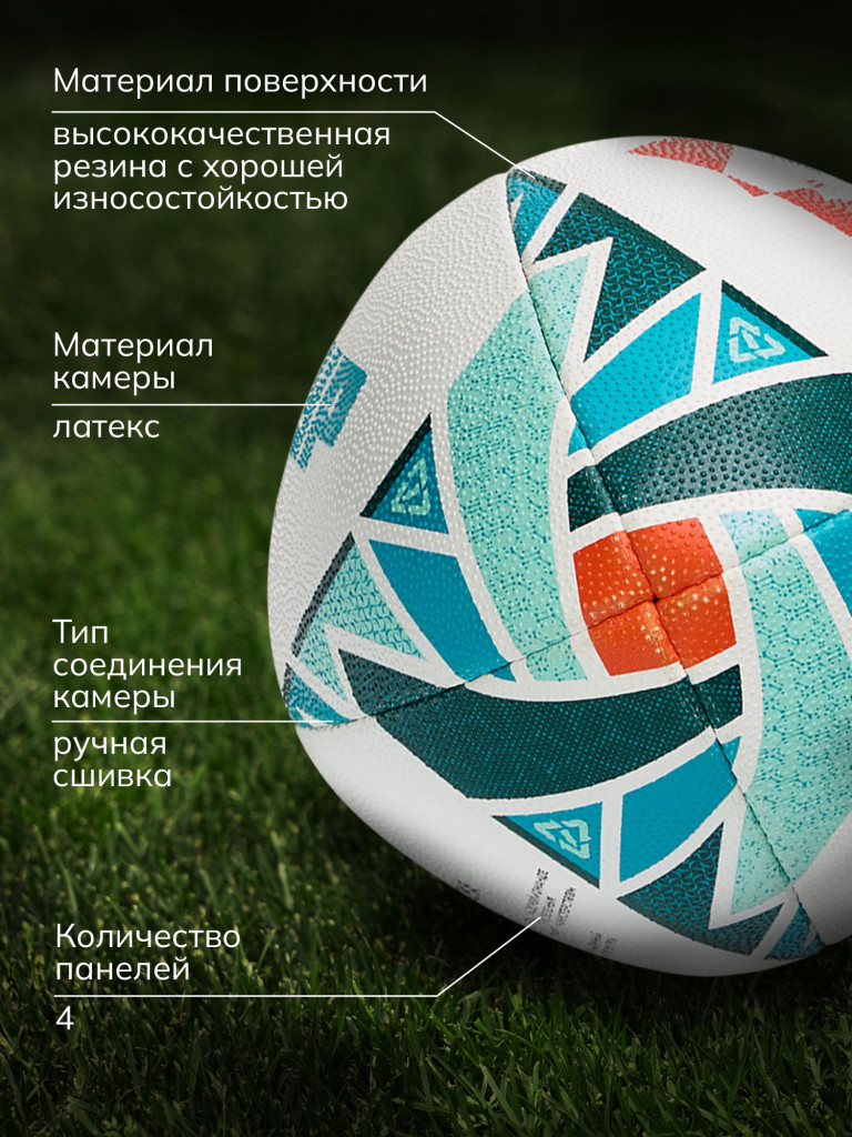 Мяч для регби TITAN ECOBALL Jogel, размер 3