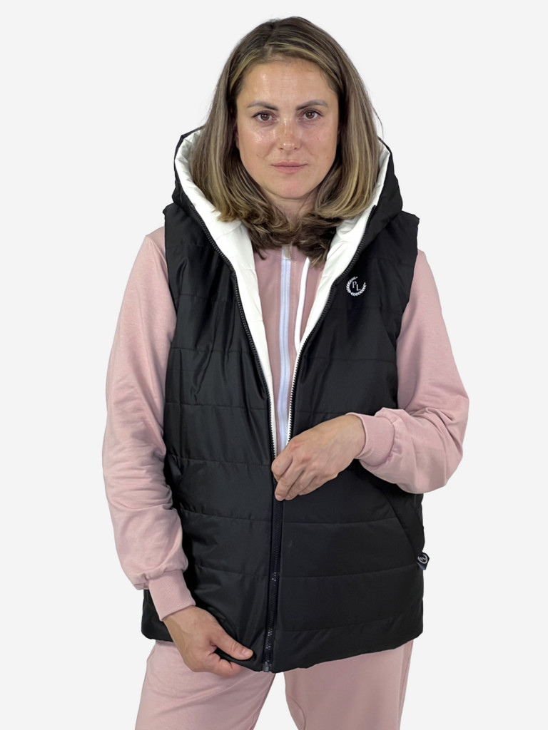 Жилетка женская утепленная двусторонняя с капюшоном Pater'c Legion