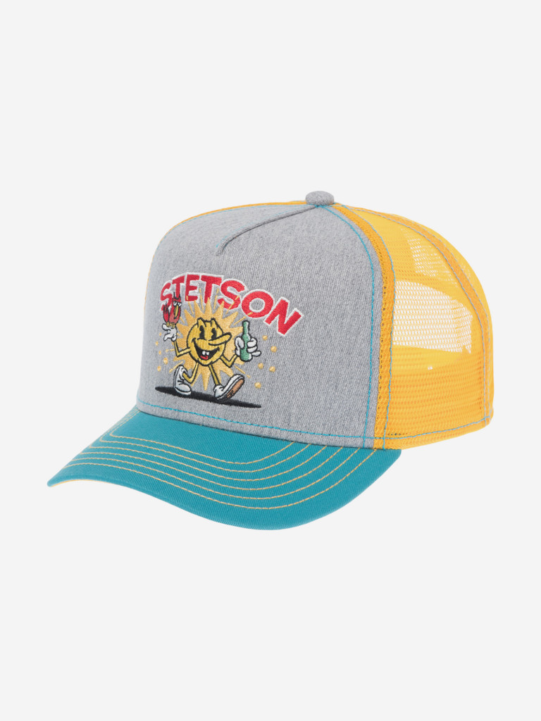 Бейсболка с сеточкой STETSON 7761183K TRUCKER CAP FUN (серый)