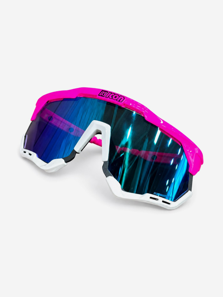 Очки спортивные Scicon AeroShade XL оправа Pink Fluo линза SCNPP Multimirror Blue + Pink
