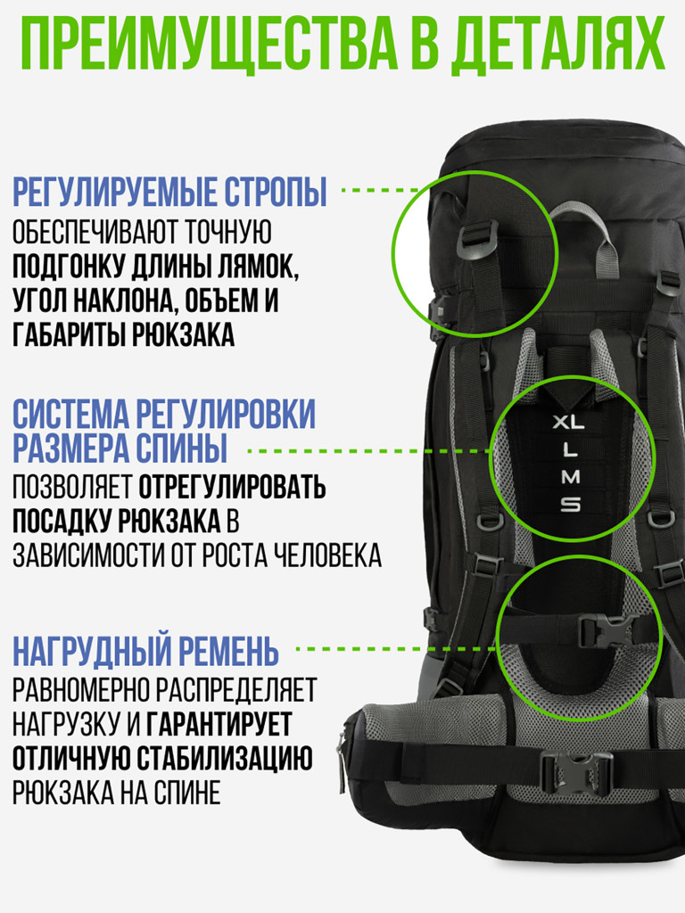 Рюкзак туристический Trek Planet Kenai 80