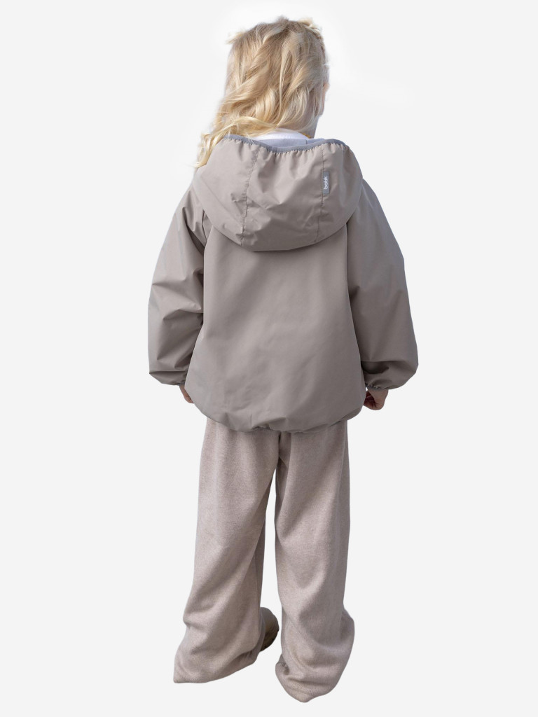 Ветровка для мальчика batik Никвэй серебристо-серый