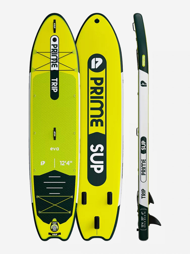 Сапборд надувной Prime 12.4x33x6 Trip yellow, 375x84x15 см