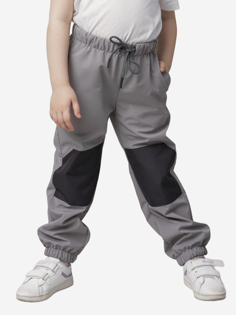 Брюки софтшелл для девочки batik серый