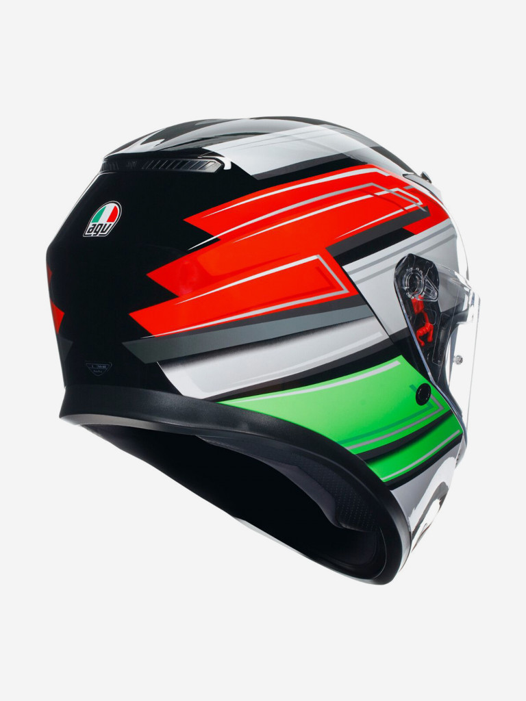 Мотошлем интеграл AGV K3 E2206 MPLK Wing Black/Italy