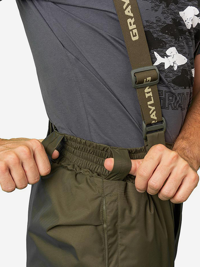 Костюм для рыбалки мужской GRAYLING, скат демисезонный -15, хаки