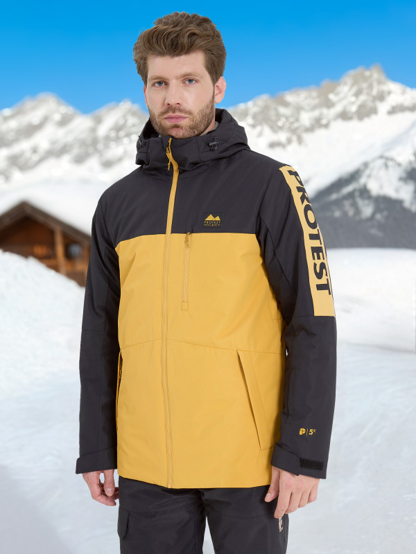 Куртка утепленная мужская Protest арт. 131880 желтый/черный цвет — купить за 3299 руб. со скидкой 70 %, отзывы в интернет-магазине Спортмастер