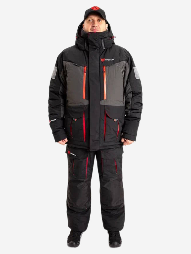 Костюм для рыбалки мужской MAGNUM GEAR TITAN 2 -45° С графит/черный