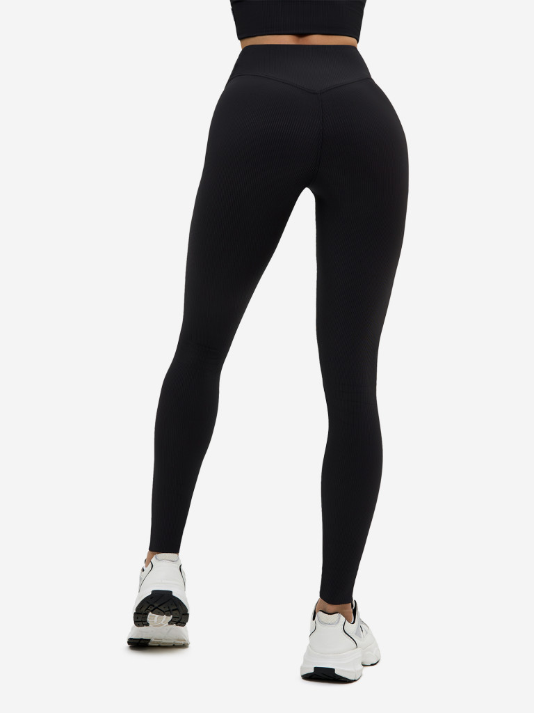 Лосины женские Bona Fide: Leggings "Ribbed Black"