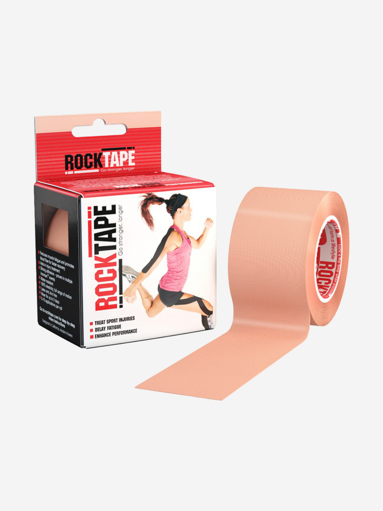 Кинезиотейп Rocktape 5 см х 5 м, бежевый
