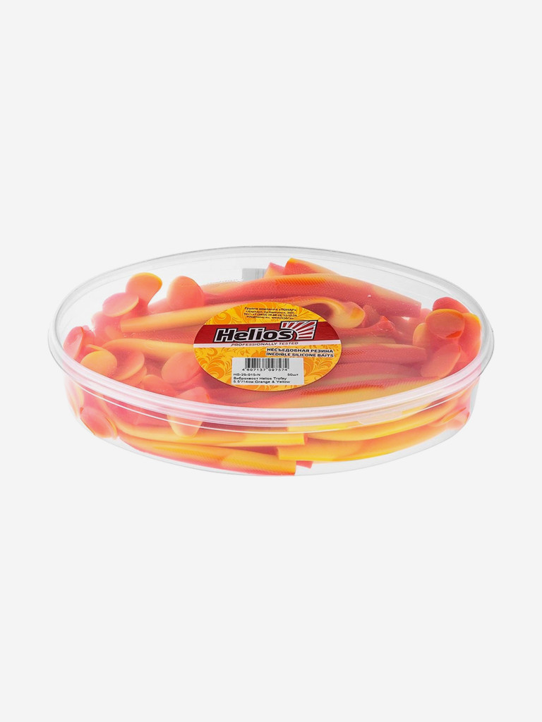 Мягкая приманка Helios Trofey, 5,5'' / 14 см, Orange & Yellow, 50 шт (HS-25-015-N)