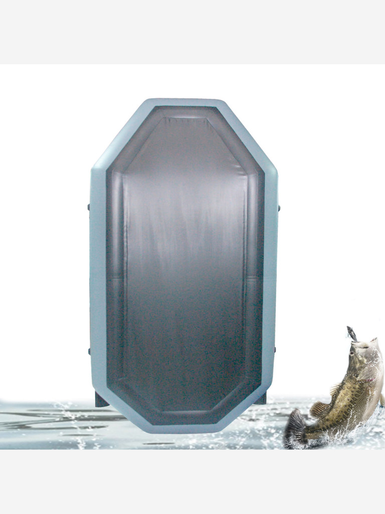 Лодка ПВХ Ridboat-240Т, серая,2-местная, диаметр борта 340мм, для рыбалки, для охоты и путешествий