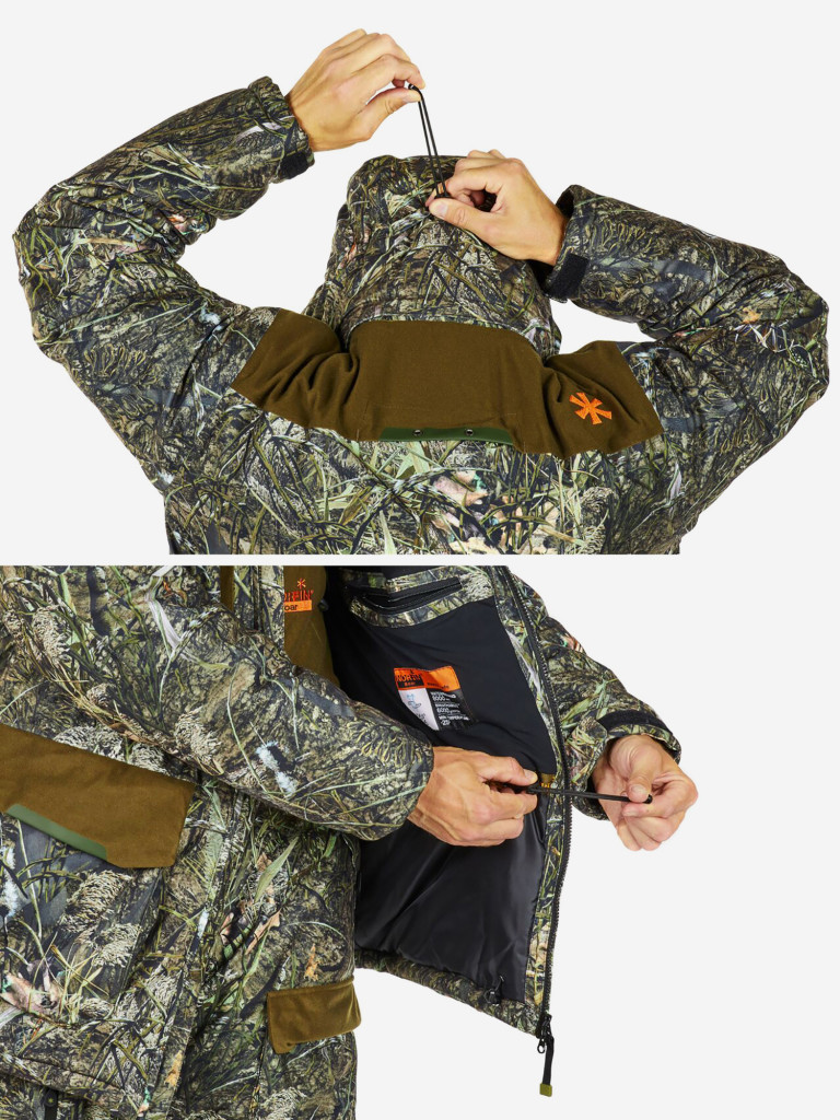 Костюм зимний Norfin BOAR CAMO (куртка+полукомбинезон) для рыбалки и охоты