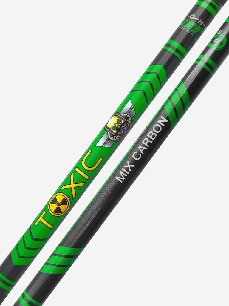 Стрела арбалетная микс карбон Centershot Toxic 20" Half Moon Nock (6шт.)
