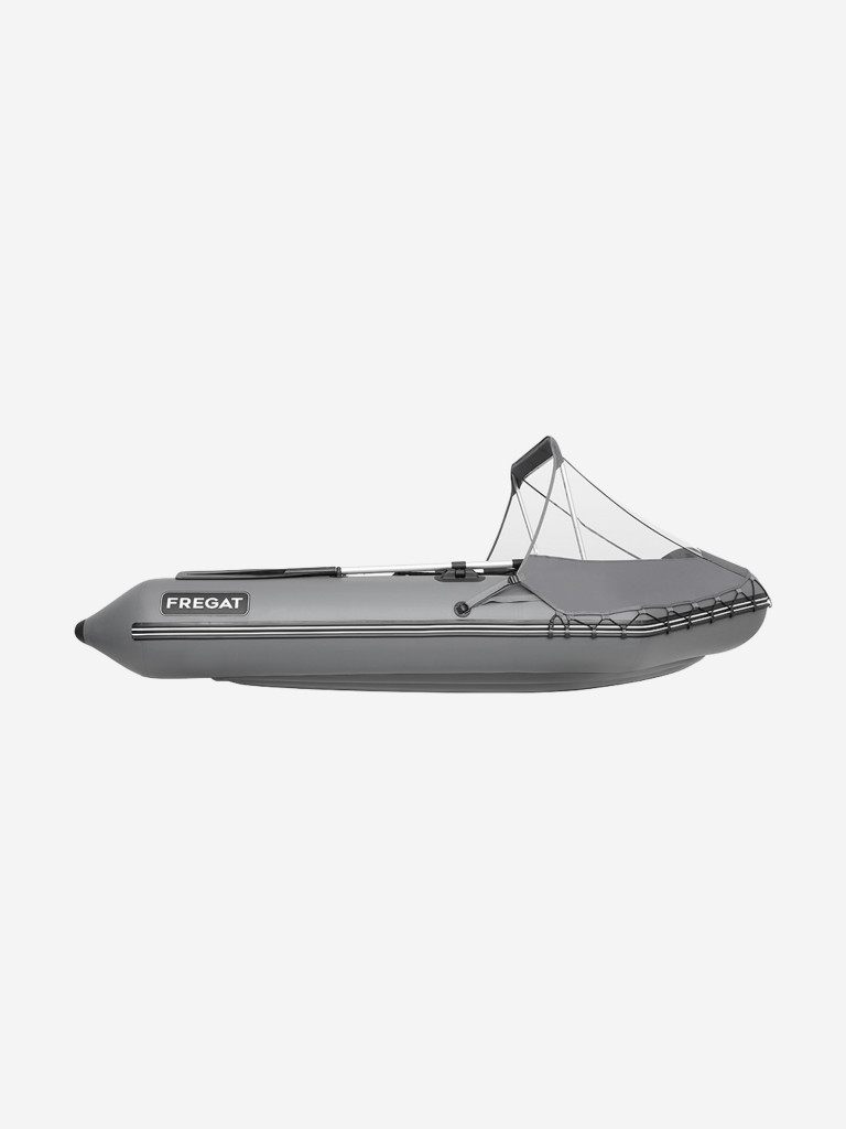 Носовой тент универсальный для лодки ПВХ 280-430, 480, 520 серый