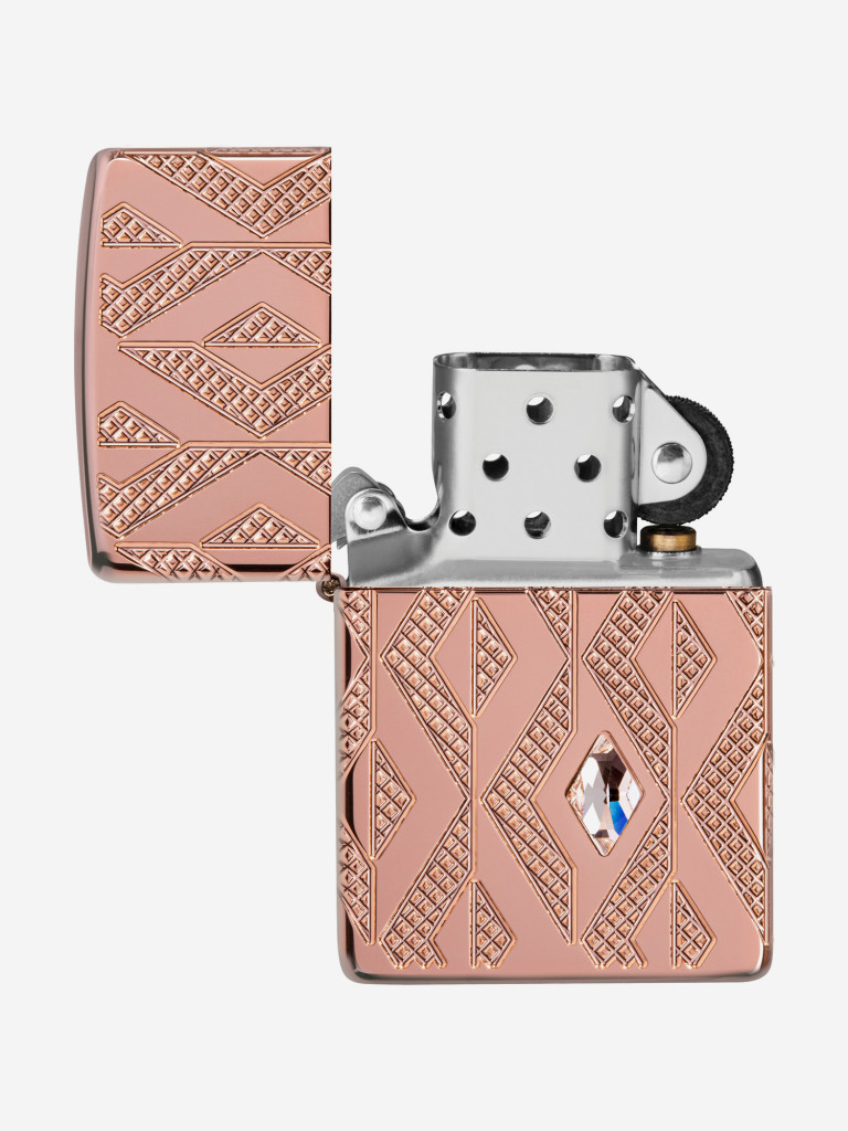 Зажигалка бензиновая ZIPPO 49702 Armor Geometric Diamond Pattern