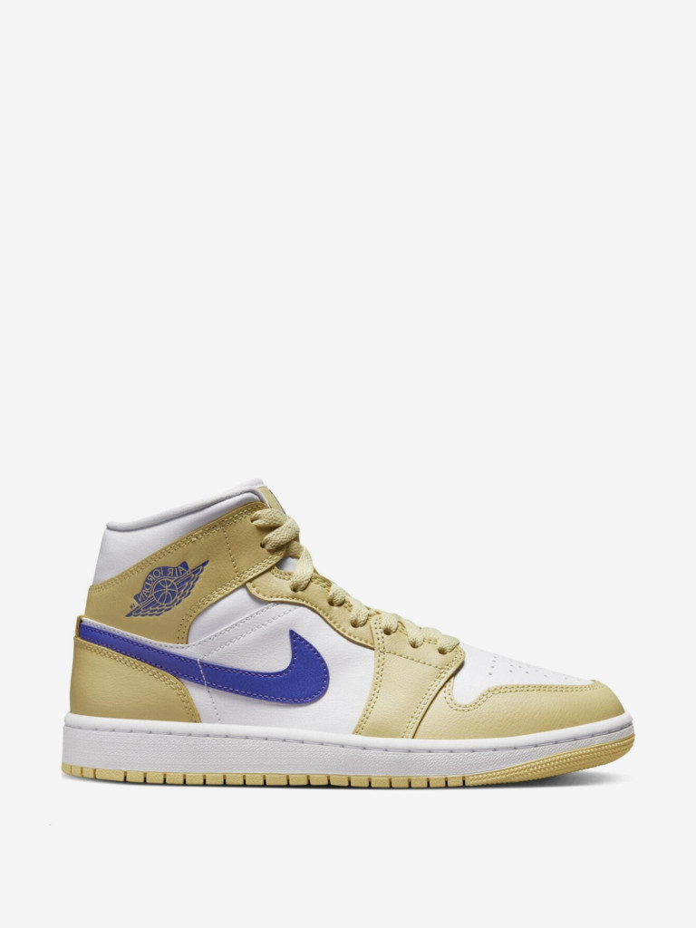 Кеды женские Jordan 1 Mid Lemon Wash