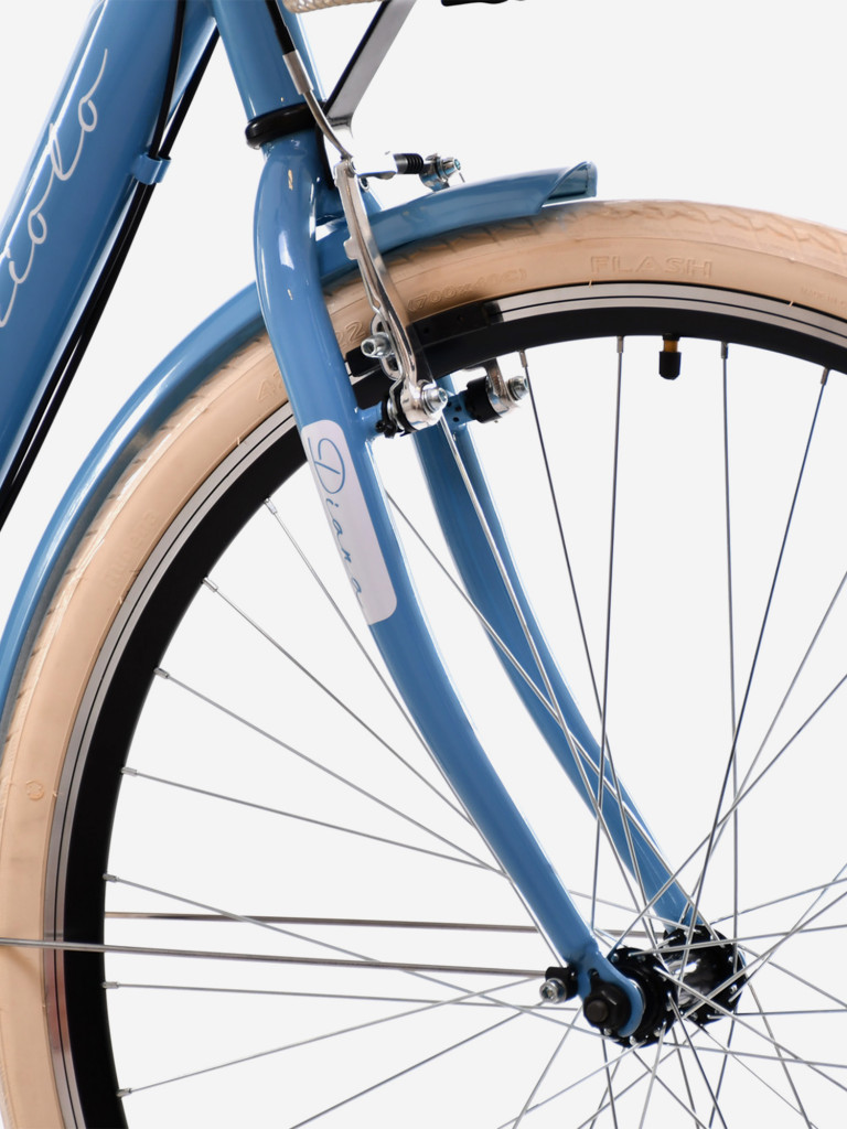 Велосипед CAPRIOLO CITY DIANA STEEL (1 X 6), рама сталь 18'', колёса 28'' (лазурный - белый)