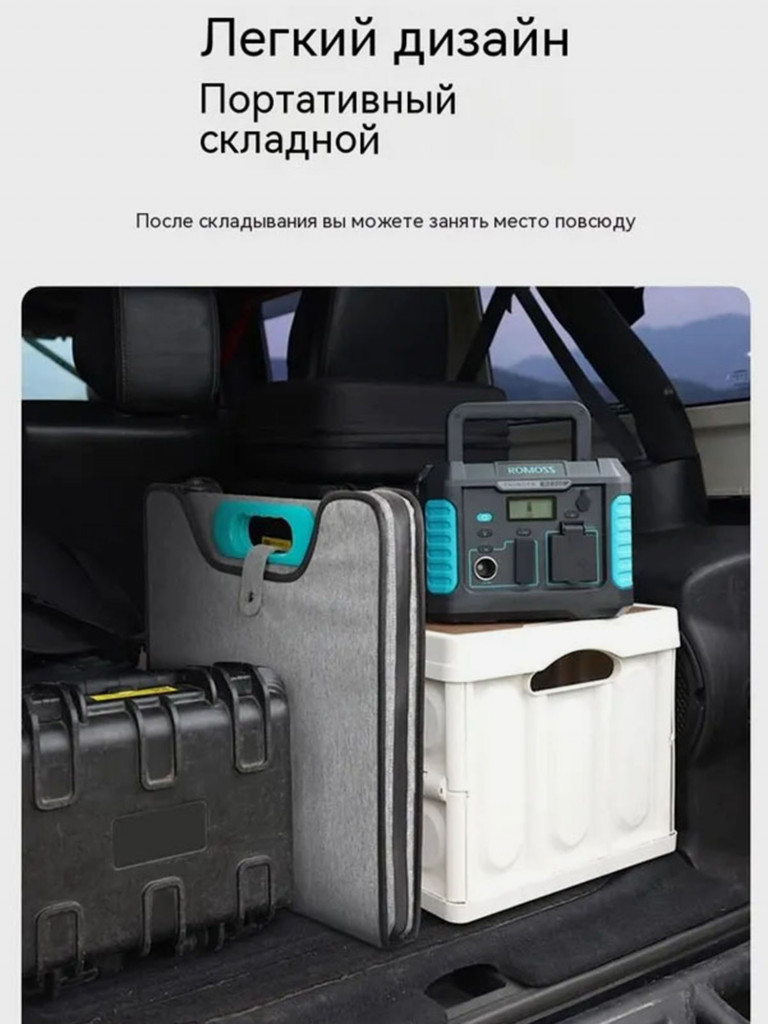 Портативная солнечная зарядная панель Romoss RSP100 100 Вт