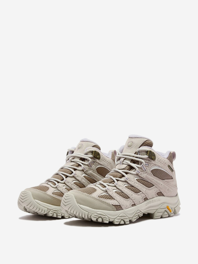 Кроссовки Merrell MOAB 3 Slip Resistant, Abrasion Resistant, Waterproof Mid Top Hiking Shoes Women's Beige Brown